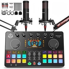 Podcast Mixer for 2 Mics RGB Voice Change Commander M100 3rd