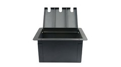 Elite Core Recessed Pocket Floor Box With 8 Punched D Holes and Duplex AC Outlet