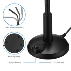NEW Mini USB Condenser Microphone with Stand – Plug & Play for PC/Laptop/Mac
