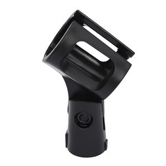 4 Pcs Universal 180° Microphone Clips Clamp Holder For Wired/ Wireless Mic Stand