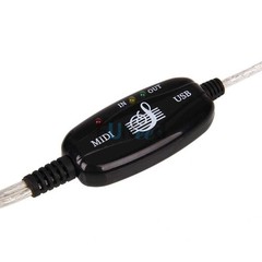 usa seller. NEW USB TO MIDI CABLE MUSIC SOUND KEYBOARD CONVERTER Y ADAPTER 5-PIN