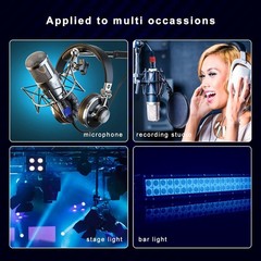 25ft Gold Plated XLR Microphone Cables Male to Female 20 Pack XLR Audio Mic