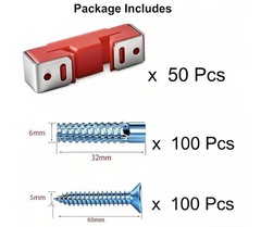 GELANZIWA 50 Pack Rubber Sound Isolation Clips Drywall Resilient Channel Screws