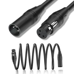 XLR Cables 25ft 2 Pack, Premium XLR Microphone Cable 25 Feet, Heavy Duty PVC …