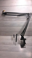 Microphone Stand, Mic Boom Arm Compatible with HyperX QuadCast Solocast, Blue…