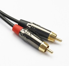TRS 1/4″ (6.35mm) Stereo Male to Dual RCA Male Stereo Breakout Splitter Y Cable