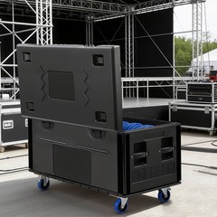 44″x22″x25″ Heavy Duty ATA Cable Trunk Flight Case Stackable for DJ Stage Gear