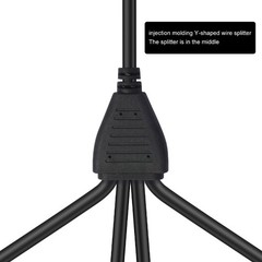 Studio XLR Y Cable 3Pin Metal Connectors 4 Female Port Signal Transmission