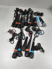 Lot of 20 Microphones for Parts – Various Models & Brands