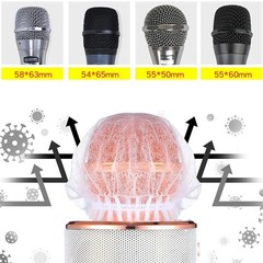 200Pcs Disposable Microphone Cover,Handheld Microphone Windscreen for KTV6085