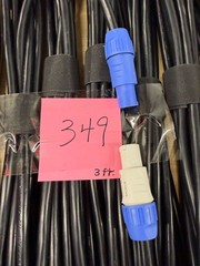 Third-party Offbrand PowerCon AC Cables Bulk Lot 3-Conductor Grounding ProAV Pro