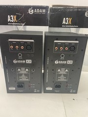 Pair Adam Professional Audio A3X Active Studio Monitors Speakers READ