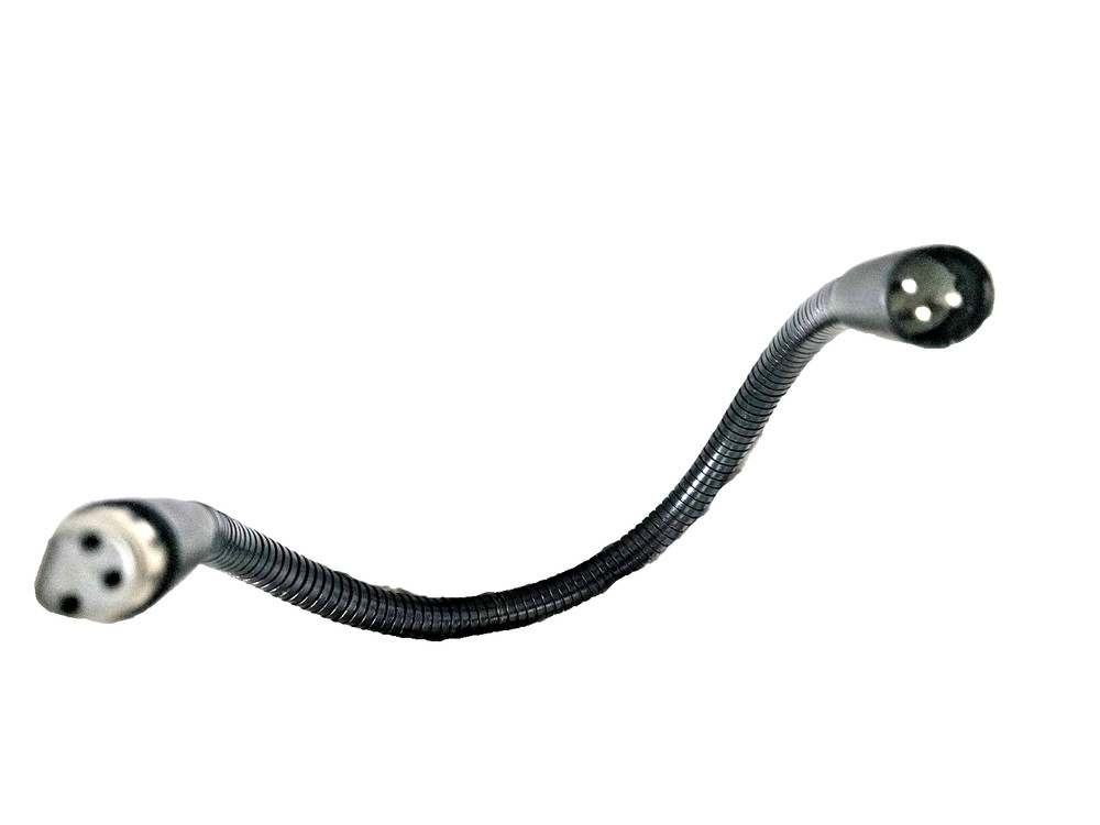 PVS – 2 X 19″ XLR. M/F Black Mic Gooseneck Extension