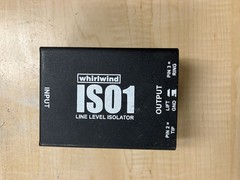 Whirlwind ISO 1 Single Channel Line Level Isolator 1/4″ TRS / XLR Hum Eliminator