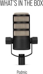 RODE PodMic Dynamic Podcasting Microphone: XLR Studio Equipment (NEW/SEALED)