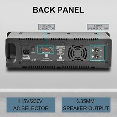 PRORECK 1600W 10 inch PA System 6 Channel Powered Mixer Bluetooth DJ Bundle