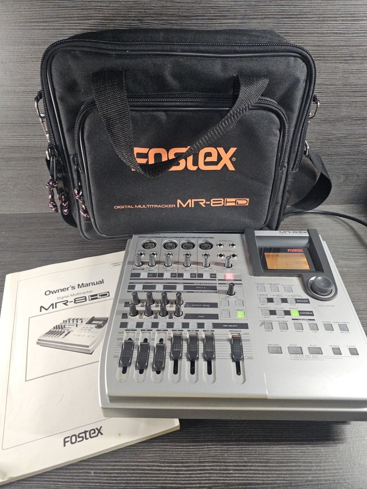 Fostex MR-8HD Silver Digital Multitrack Recorder with Power Cord & Manual