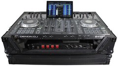 ProX XS-PRIME4 WBL Black Hard Flight DJ Road Case w/ Wheels For Denon PRIME4