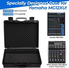Mixer Case for Yamaha MG12XU 12-Input Stereo Mixer | Protective Hard Shell Carry