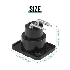 10pcs Black XLR 3pin Female Jack Panel Mount Chassis PCB Socket Connector A1I2