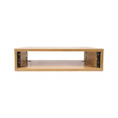Sound Town DIY 2U Studio Rack with Solid Baltic Birch Plywood, Golden Oak for…