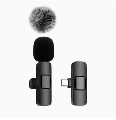 Wireless Lavalier Microphone Video Recording Mic Live For iPhone iPad Android