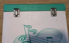 Vintage 1960’s Platter-pak LP Carrying Storage Case #1252 Dance Green