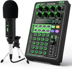 Portable Bluetooth Live Broadcast Sound Card Pro Audio Interface DJ Mixer Conden