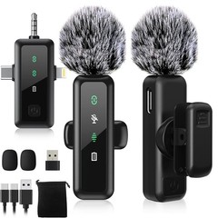 Wireless Lavalier Microphone Noise Cancelling Lapel Recording Entry-Level