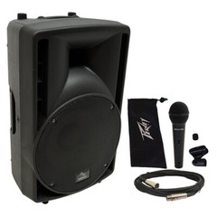Harmony Audio HA-C10A Pro DJ 10″ Powered 400W Active PA Speaker & Peavey PV Mic