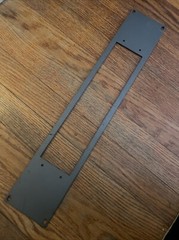 Blank Black Grey Two 2 Rack Space Panel Heavy Duty Steel Spacer Mount Hole #2