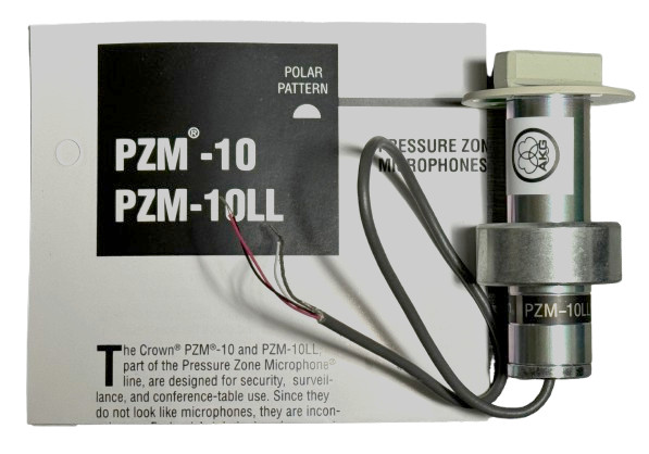 Crown AKG PZM10 LL Flush-Mount Boundary Layer Microphone 3327H00010
