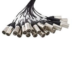 PRORECK 24-Channel Splitter Snake Cables Rack Mount XLR TRS Combo 15ft*30ft