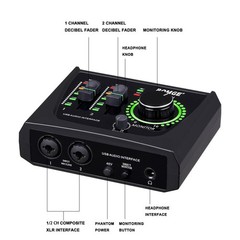BOMGE mini 2 Channel USB Audio Interface for Recording, Streaming and…