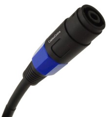 10-inch 4-Pole Speakon Female to 2x 4mm Bananna Plugs 12AWG Speaker Cable