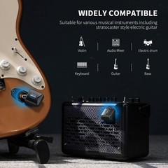 5.8G Wireless Guitar System Upgraded with Charging Box, Wireless Guitar Transmit