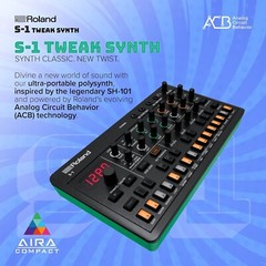 Roland S-1 Tweak Synth 305g Compact Polyphonic Sound Module Synthesizer New