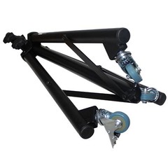 2 ProX X-SW15 Foldable and Adjustable Speaker Lighting Tripod Stands+Casters+Bag