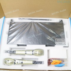 Pro Dual Handheld Wireless SKM 9000 G3 Microphone System SKM9000 Champagne Mic