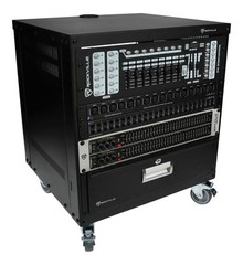 Rockville RR10U 10U Live Sound/Recording Studio Rack Case w/Wheels + Hardware