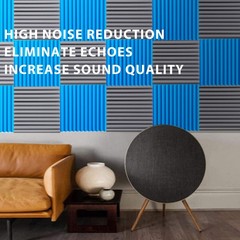 12~96PACK 12″X12″X1″ Acoustic Foam Panels Soundproofing Wall Studio Insulation