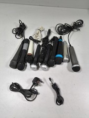 Lot of 10 Used Working Microphones – Various Models & Brands
