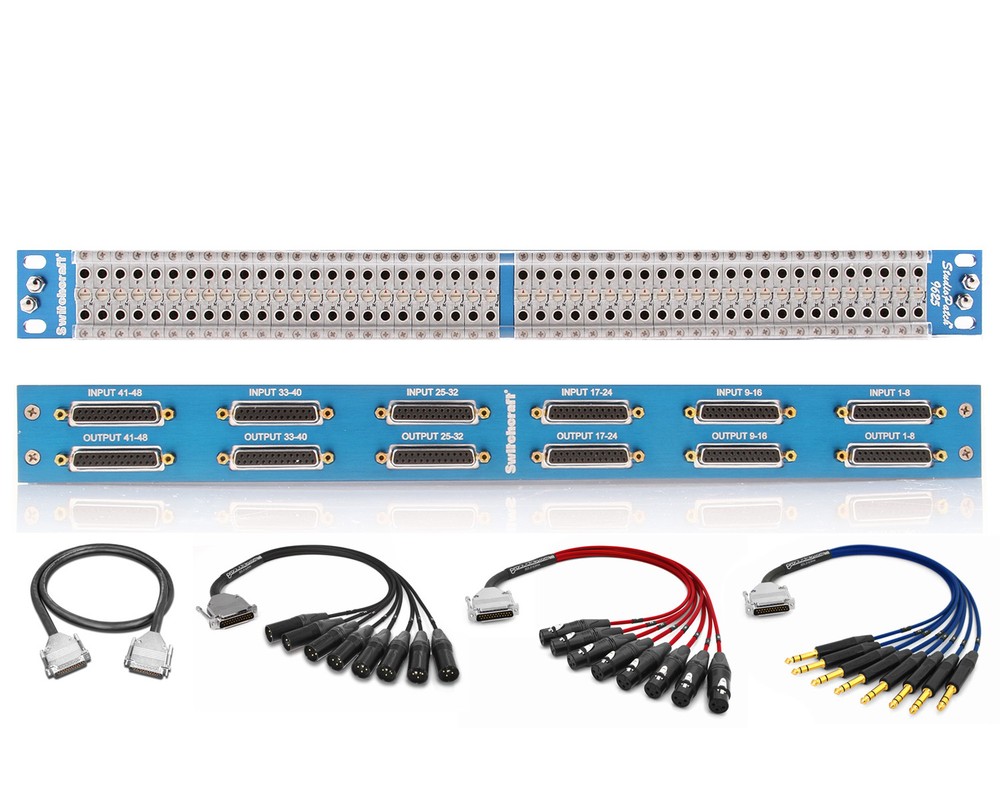 Switchcraft StudioPatch 9625 TT Patchbay | 6 Custom 3ft. Premium Mogami Cables