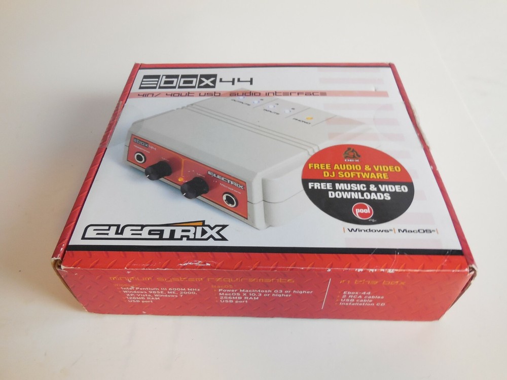 A5 PORTABLE USB AUDIO INTERFACE FOR DJS AND PRODUCERS RELOOP EBOX-44