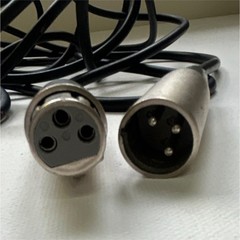 XLR Female to Male Audio Cable, Black, Single, Less Than 10 ft