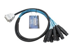 Elite Core 25-pin D-Sub to 8 XLR Female Analog Audio Breakout Snake Cable – 5′