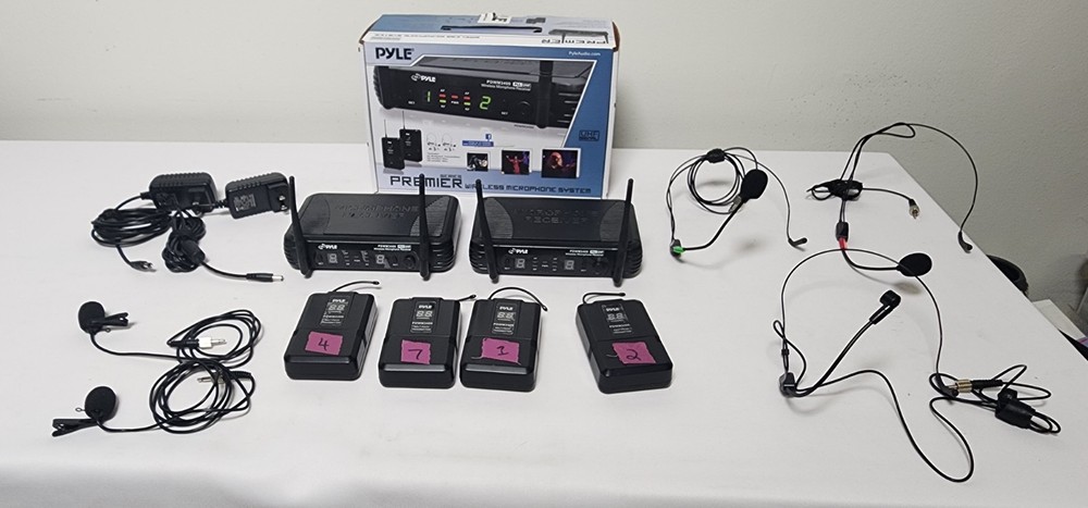 Pyle Pro PDWM3400 Premier Series UHF Wireless Microphone System Bundle