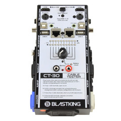 Blastking CT-30 Cable Tester XLR, Speakon, DMX, 1/4″, Powercon, DIN, USB