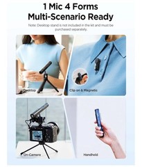 BOYA Magic-02 AI-Powered 4-in 1 Wireless Microphone 328FT 30Hrs Battery NIB $165