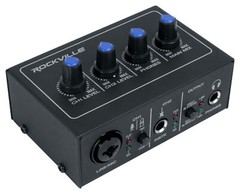 Rockville ROCK-U MINI 2×2 USB Computer Recording Interface+Studio Mic+Headphones